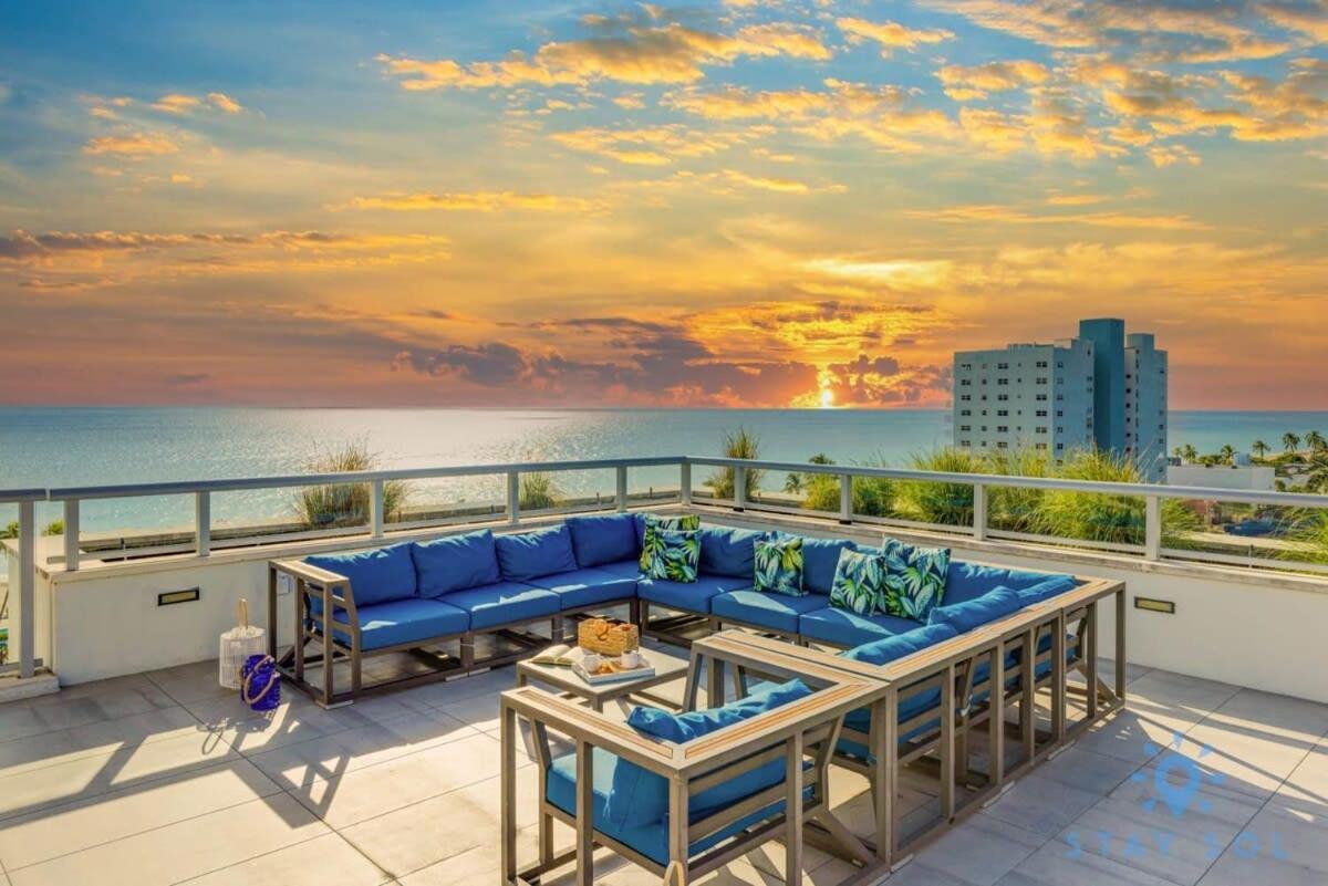 Rooftop Pool & Hot Tub - Gym - Hollywood Beach Daire Dış mekan fotoğraf