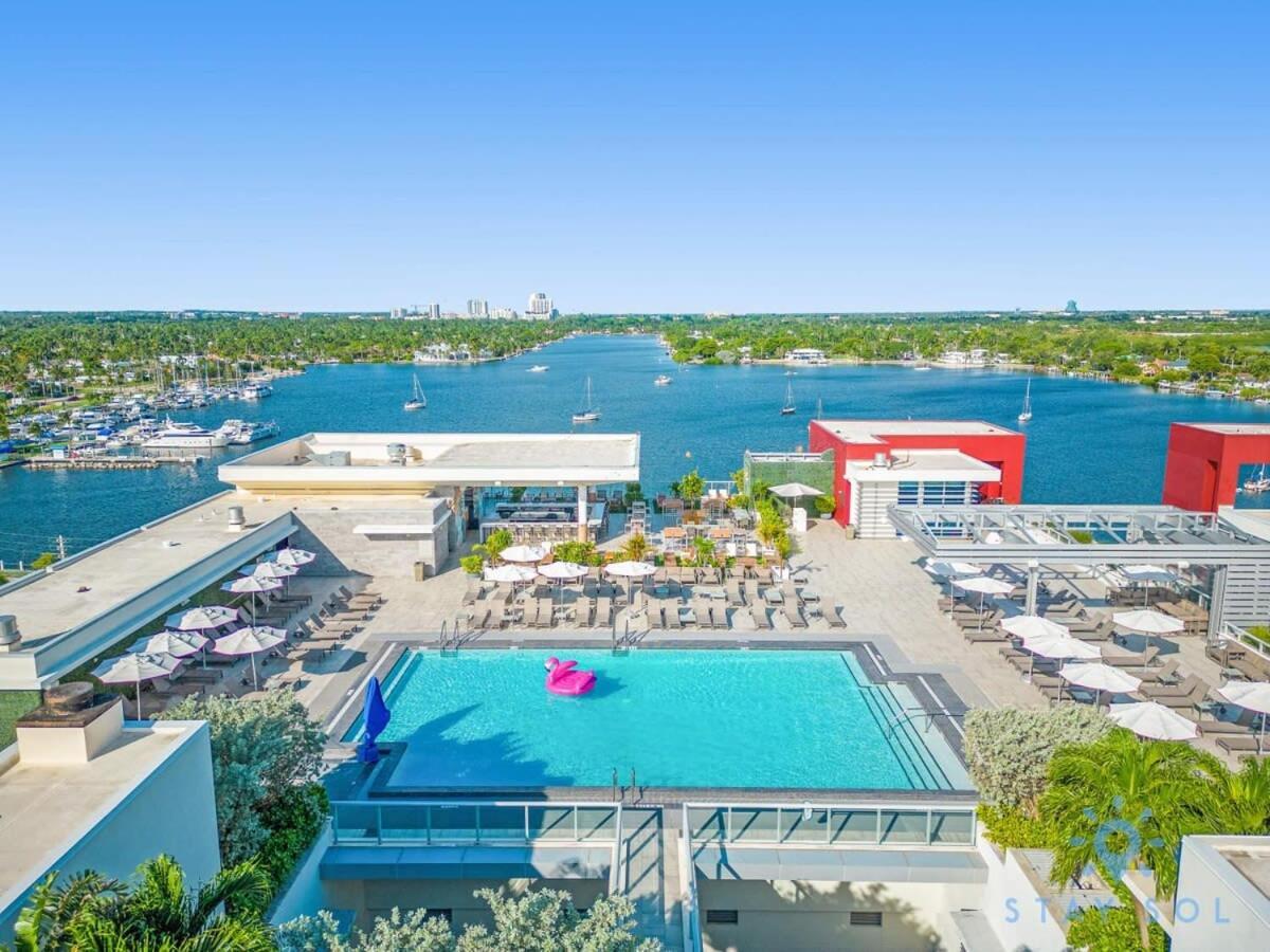 Rooftop Pool & Hot Tub - Gym - Hollywood Beach Daire Dış mekan fotoğraf