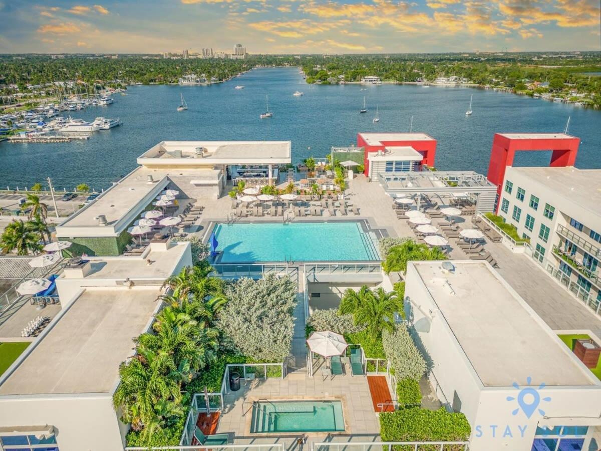 Rooftop Pool & Hot Tub - Gym - Hollywood Beach Daire Dış mekan fotoğraf