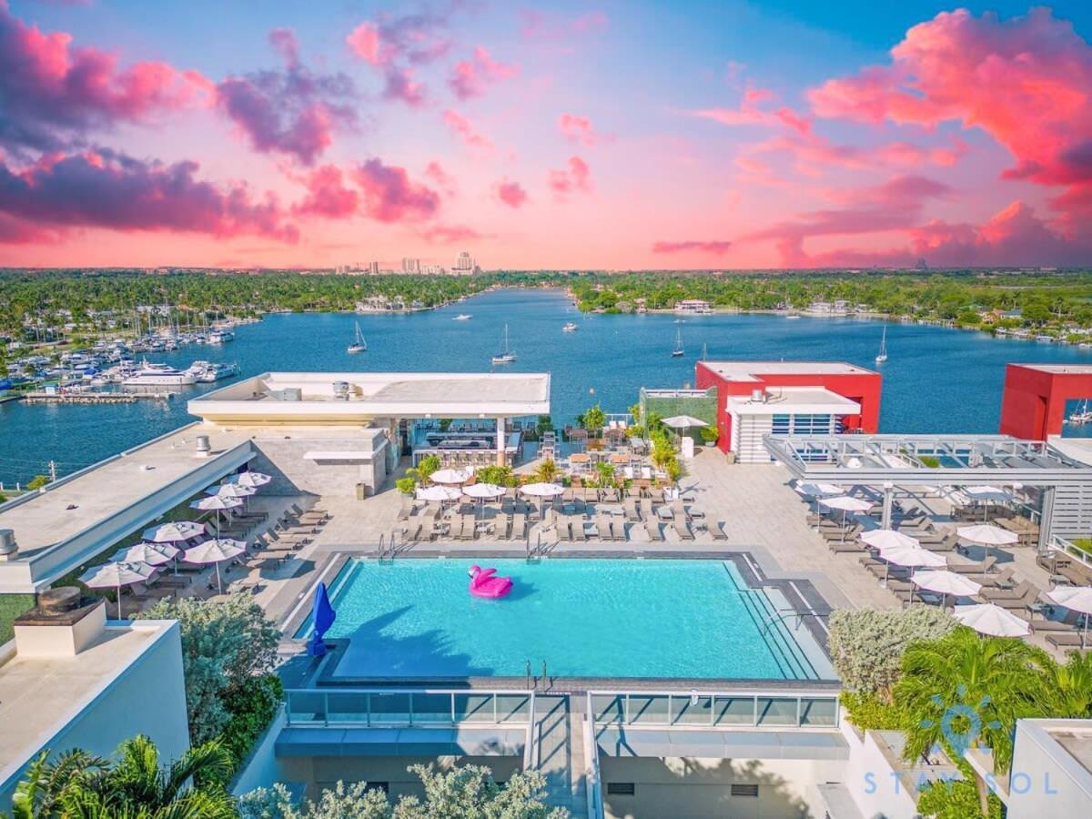 Rooftop Pool & Hot Tub - Gym - Hollywood Beach Daire Dış mekan fotoğraf