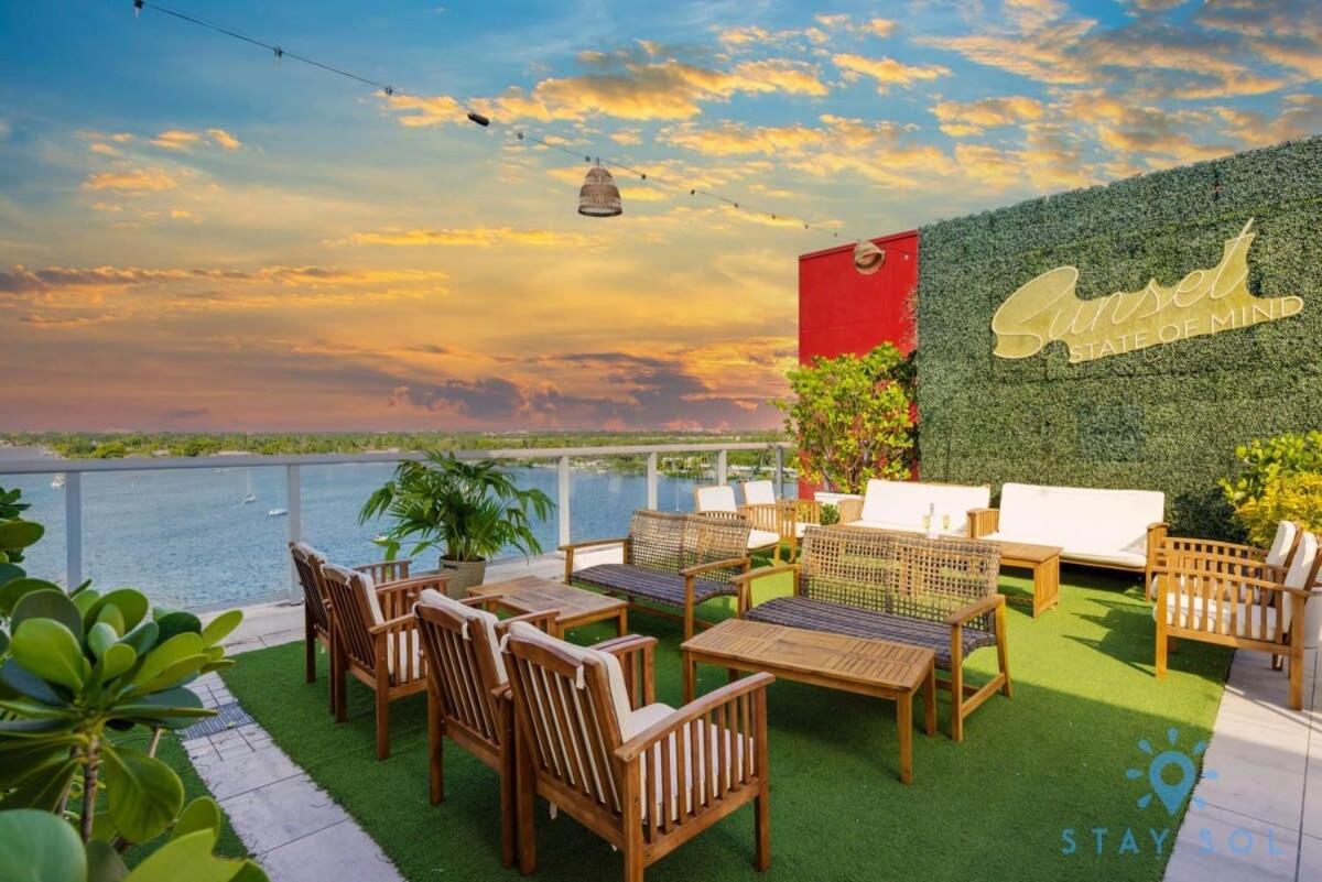Rooftop Pool & Hot Tub - Gym - Hollywood Beach Dış mekan fotoğraf